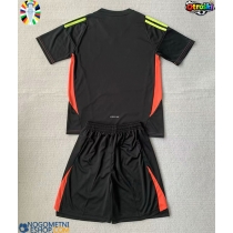 Otroški Nogometni dresi Španija Vratar Gostujoči EP 2024 Kratek Rokav (+ Kratke hlače)